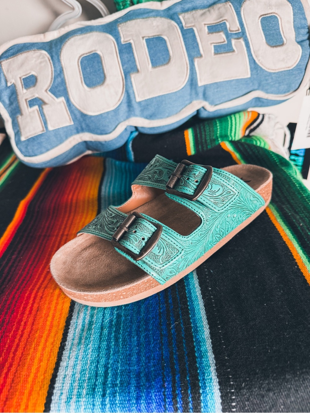 Verdent Ranges Turquoise Sandal
